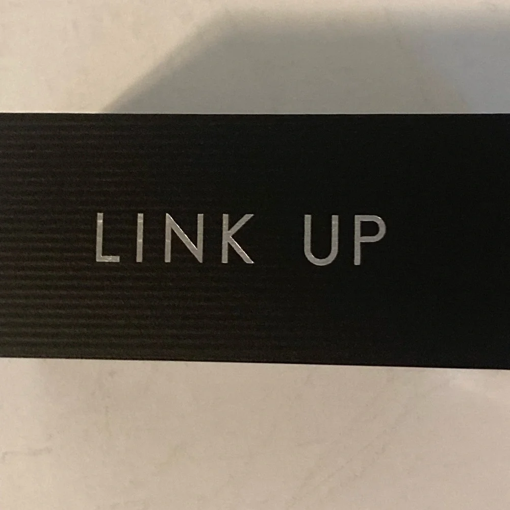 LINK UP cufflinks with black and antique border